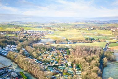 the Lake District from above, with its breathtaking countryside 