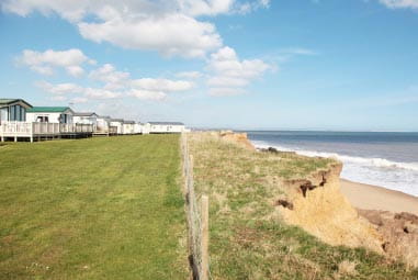 caravan park overlooking Skipsea Sands