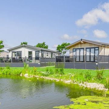 Lodge on lake