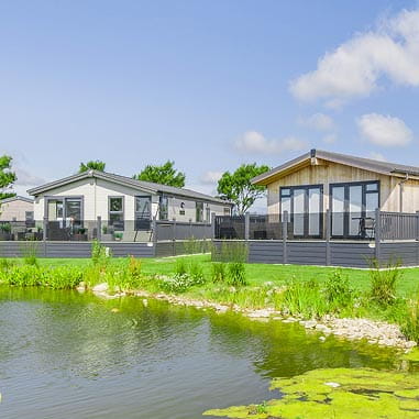 Lodge on lake