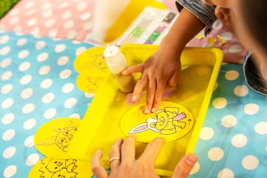 Easter sand art at Parkdean Resorts