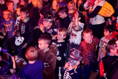 Children in Halloween fancy dress