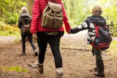 Family walking