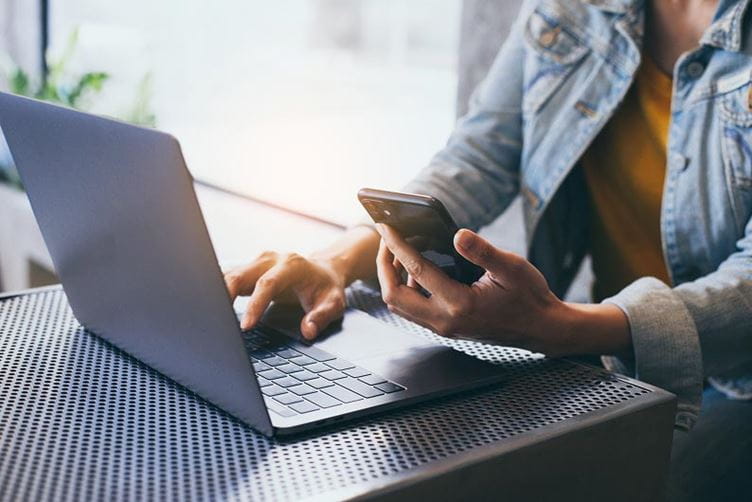 Person on laptop