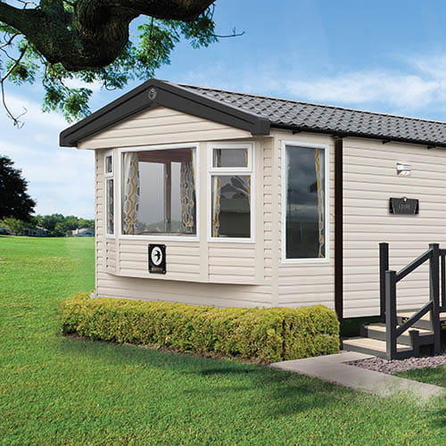 Lodge exterior in the sunshine
