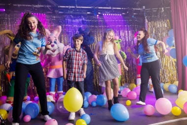 kids on stage dancing