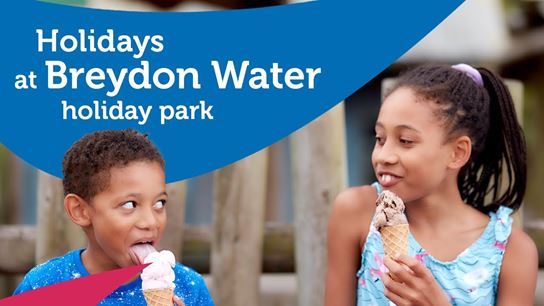 children eating ice cream at Breydon water