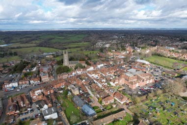 Arial view of Tenterden