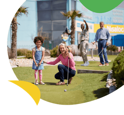 Camber Sands beach and kids shop at Camber Sands Holiday Park