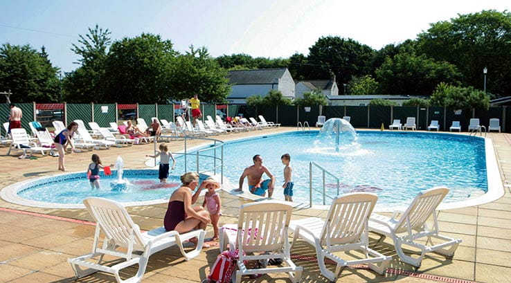 outdoor swimming pool on a sunny day