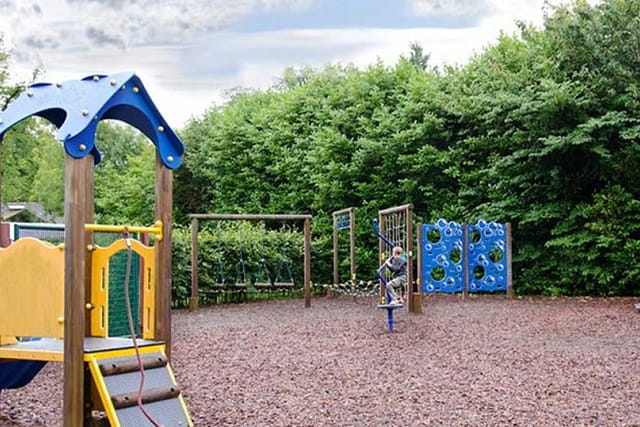 The adventure playground at Fallbarrow Holiday Park