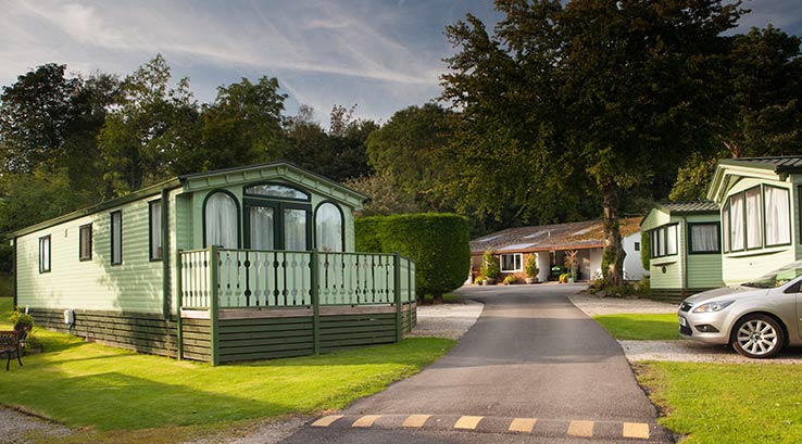 Lodge accommodation at Gatebeck Holiday Park