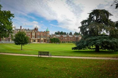 Sandringham palace on a sunny day