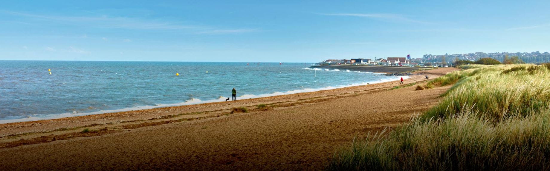 Heacham Beach in the summer