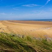East Anglia beach on a summer day