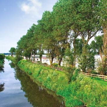 A country path alongside a river