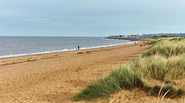 scenic beach and sea view