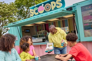 Scoops ice cream