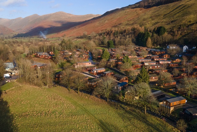 Drone image in the Lake District