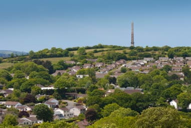 landscape image of Bodmin in Cornwall