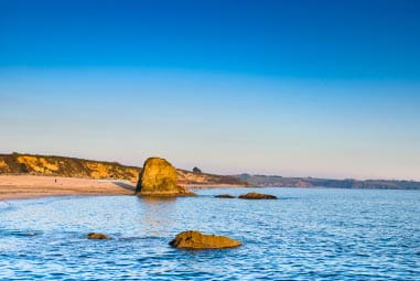 Carlyon Bay in the sunset