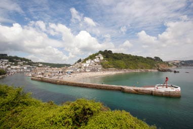 Looe Bay with pier