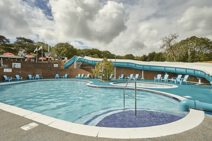 Outdoor pool at Lower Hyde