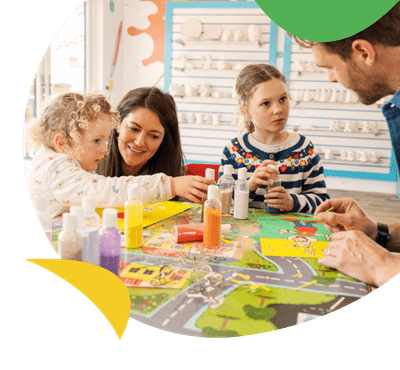Kids craft den at Naze Marine Holiday Park