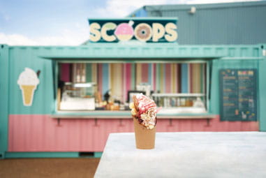 Scoops ice cream shop