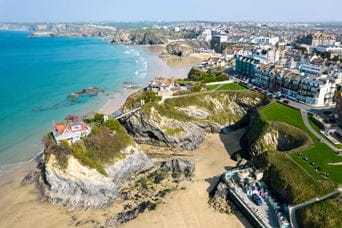 Aerial view of Newquay