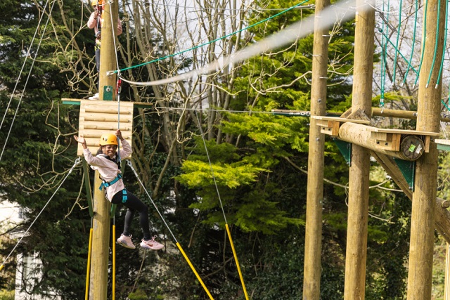 High Ropes Course at Newquay Holiday Park