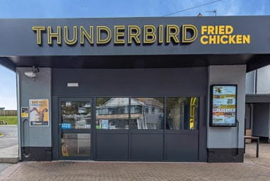 Thunderbird fried chicken container