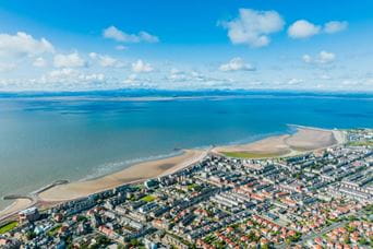 a town along the beach