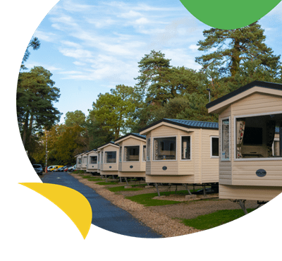 Holiday caravan accommodation at Sandford Holiday Park