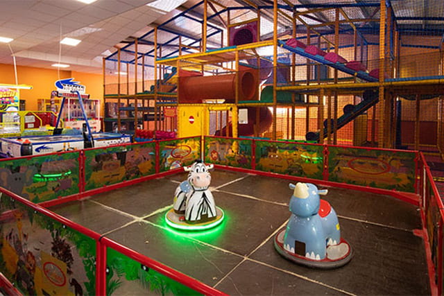 The amusement arcade and soft play area at Skipsea Sands Holiday Park