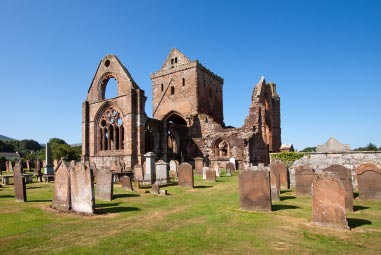 New Abbey church and cemetery