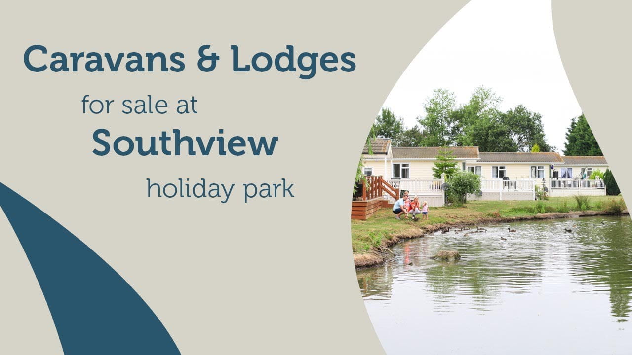 caravans next to a lake