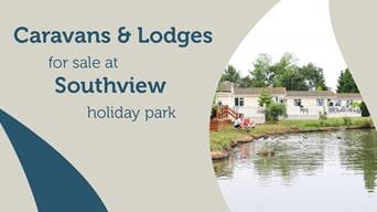 caravans next to a lake