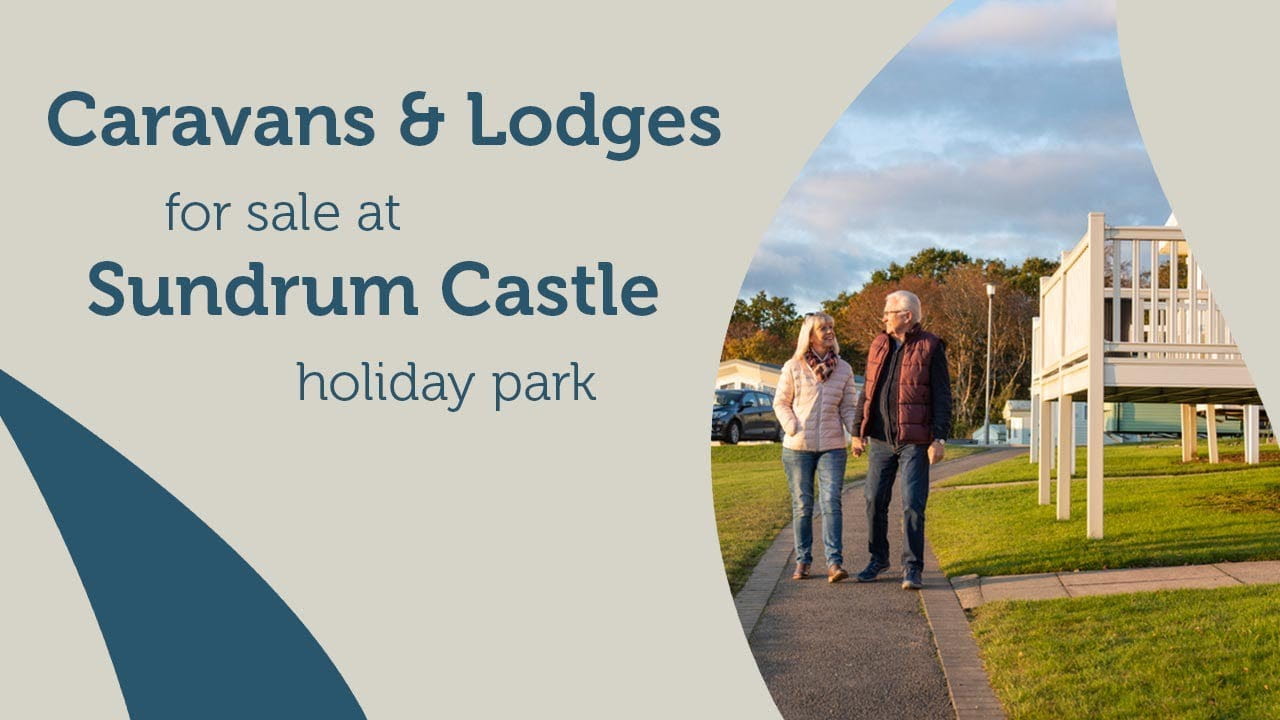 Caravans and lodges for sale at Sundrum Castle holiday park