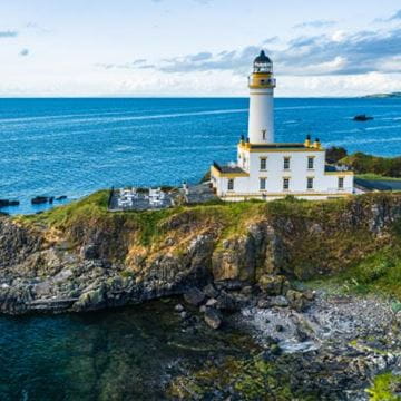 a lighthouse on the aryshire coast