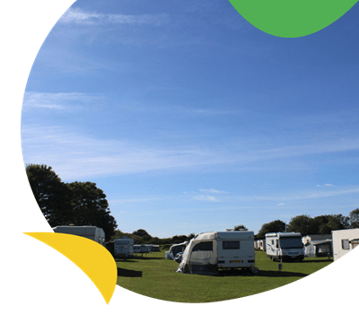 Touring caravans at Sunnydale Holiday Park