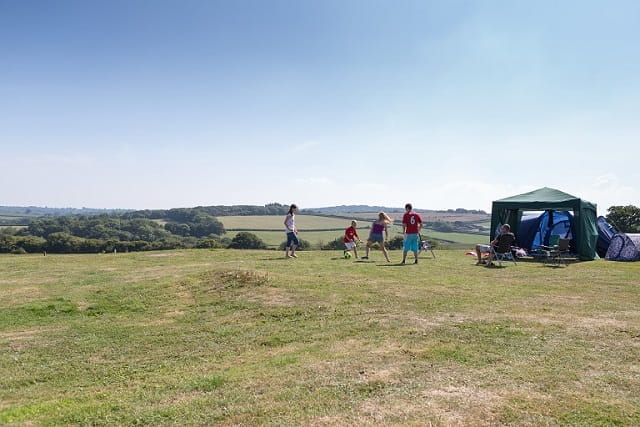 Touring caravans at Thorness Bay Holiday park