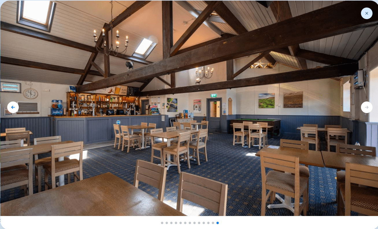 Interior of a restaurant