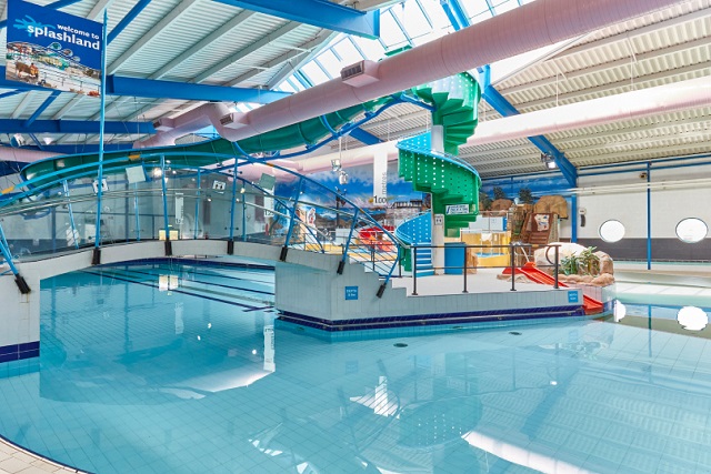 The indoor swimming pool at Trecco Bay Holiday Park