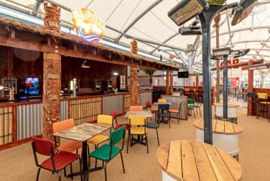 inside the aloha bar at trecco bay