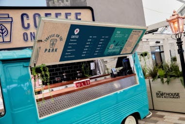 a coffee van