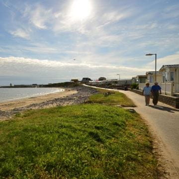 A costal path alongside the beach