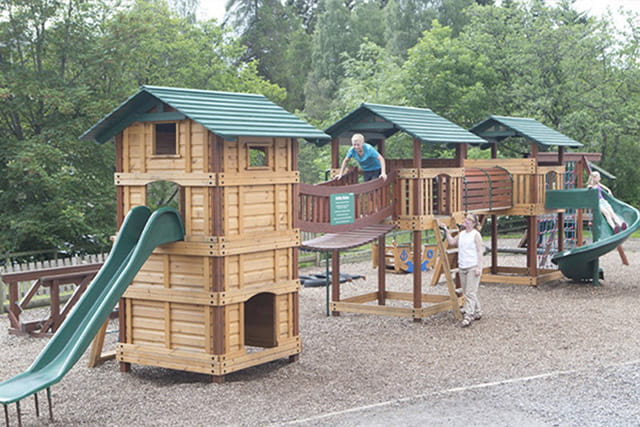 The adventure playground at Tummel Valley