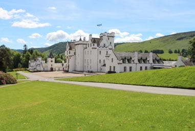 Blair Castle and courtyard