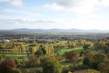View of Abergele countryside